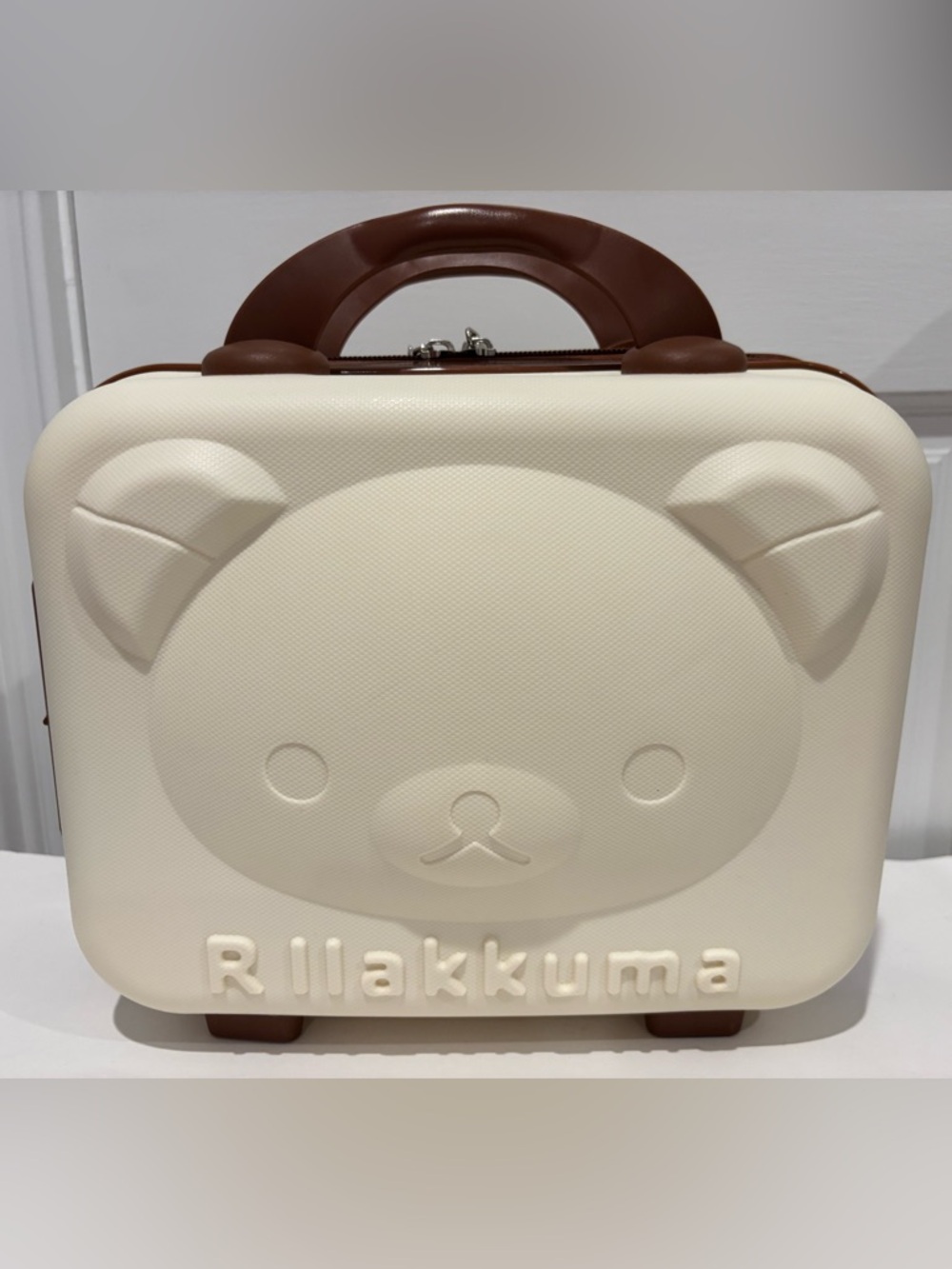 Rilakkuma Cream and Brown Hard Shell Lightweight Travel Case